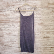 BLUE SPARKLY SHORT DRESS