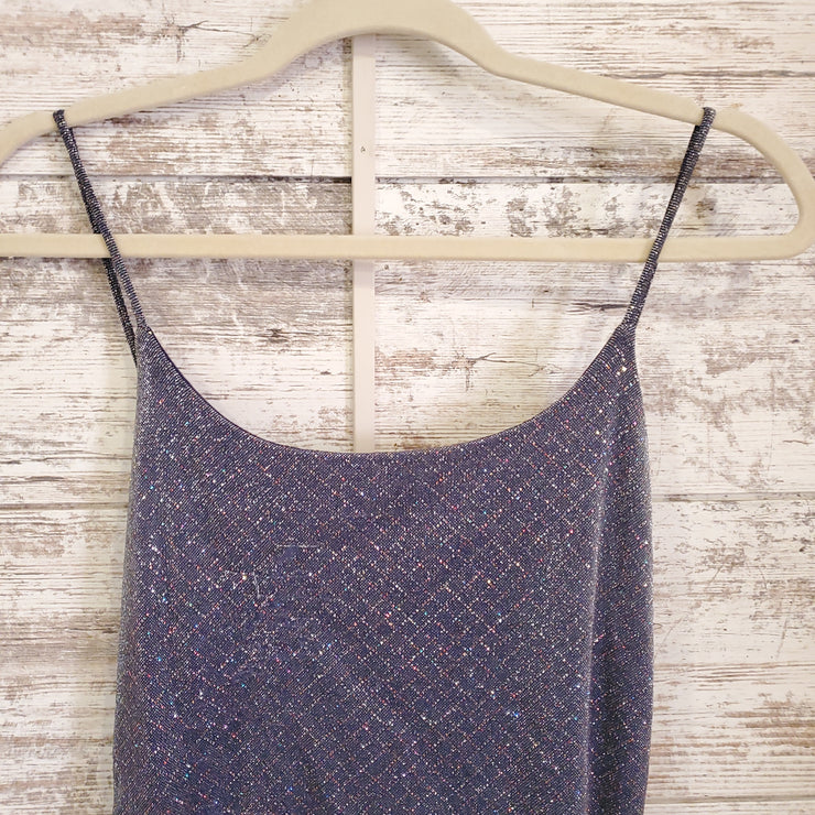 BLUE SPARKLY SHORT DRESS