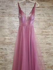 RASPBERRY A LINE GOWN