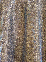 BLUE SPARKLY A LINE GOWN