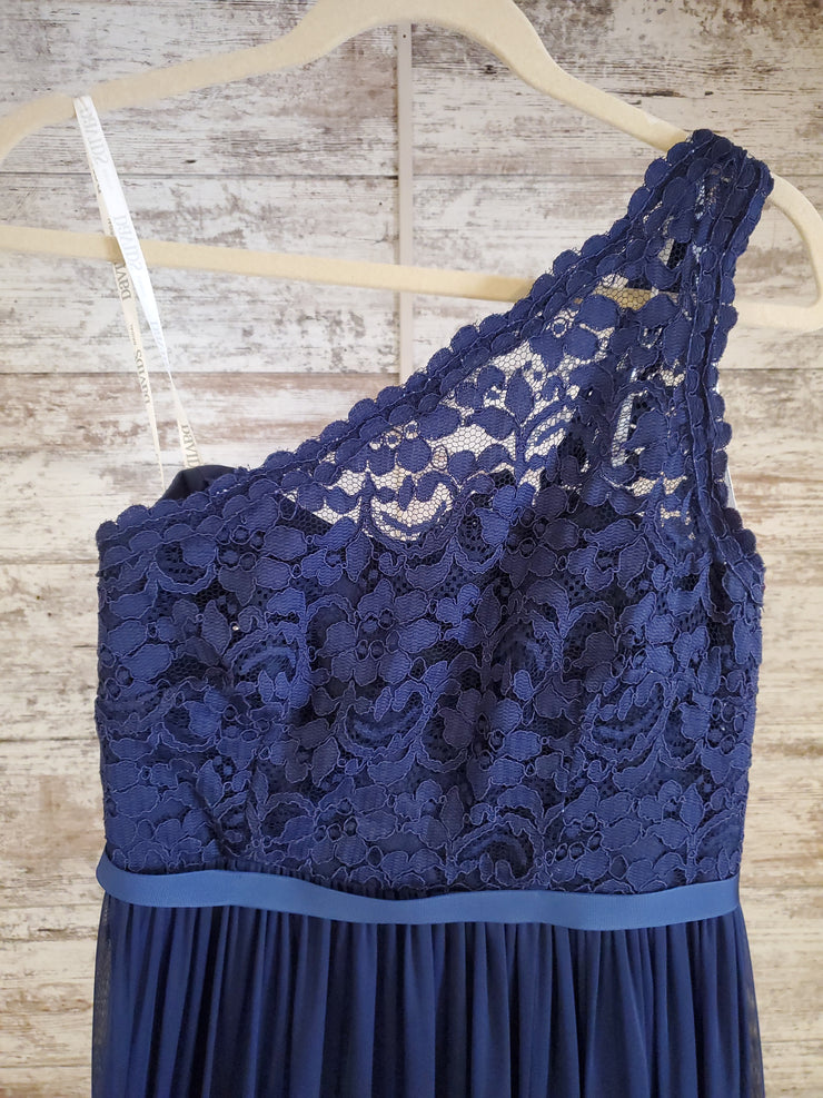 NAVY LONG EVENING GOWN