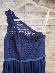 NAVY LONG EVENING GOWN
