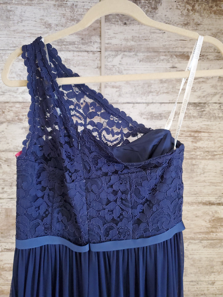 NAVY LONG EVENING GOWN