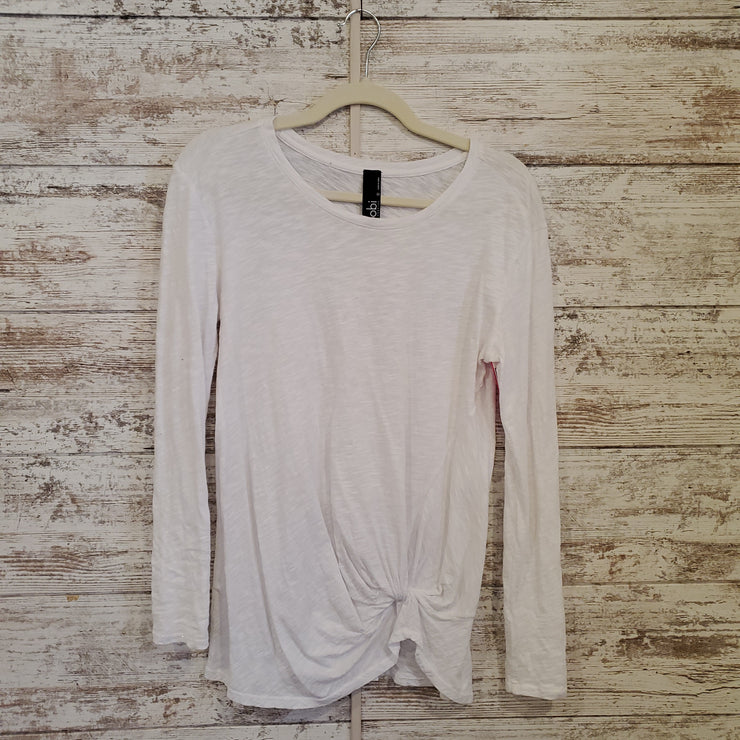 WHITE LONG SLEEVE TOP $100