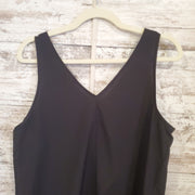 BLACK SLEEVELESS TOP