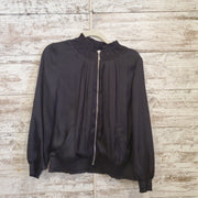 BLACK ZIP UP JACKET $125
