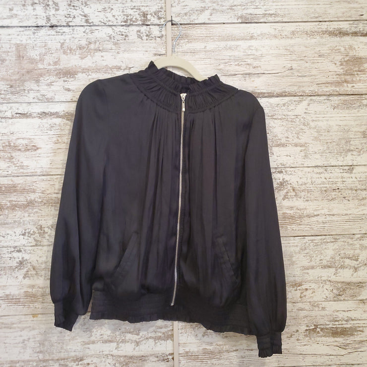 BLACK ZIP UP JACKET $125