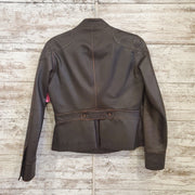 BROWN FAUX LEATHER JACKET