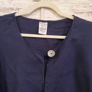 NAVY LINEN SHIRT/JACKET