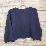 NAVY LINEN SHIRT/JACKET