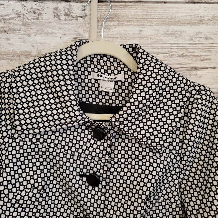 BLACK/WHITE JACKET $125