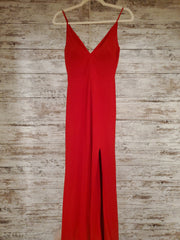 RED LONG EVENING GOWN