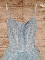 BLUE FLORAL PRINCESS GOWN -NEW