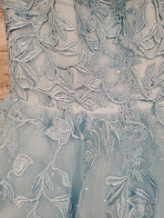 BLUE FLORAL PRINCESS GOWN -NEW