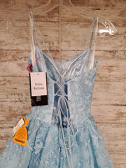 BLUE FLORAL PRINCESS GOWN -NEW