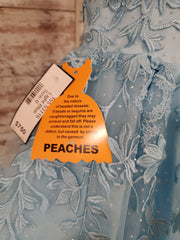 BLUE FLORAL PRINCESS GOWN -NEW