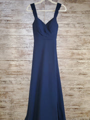 NAVY LONG EVENING GOWN