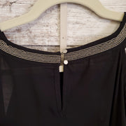 BLACK COLD SHOULDER TOP (NEW)