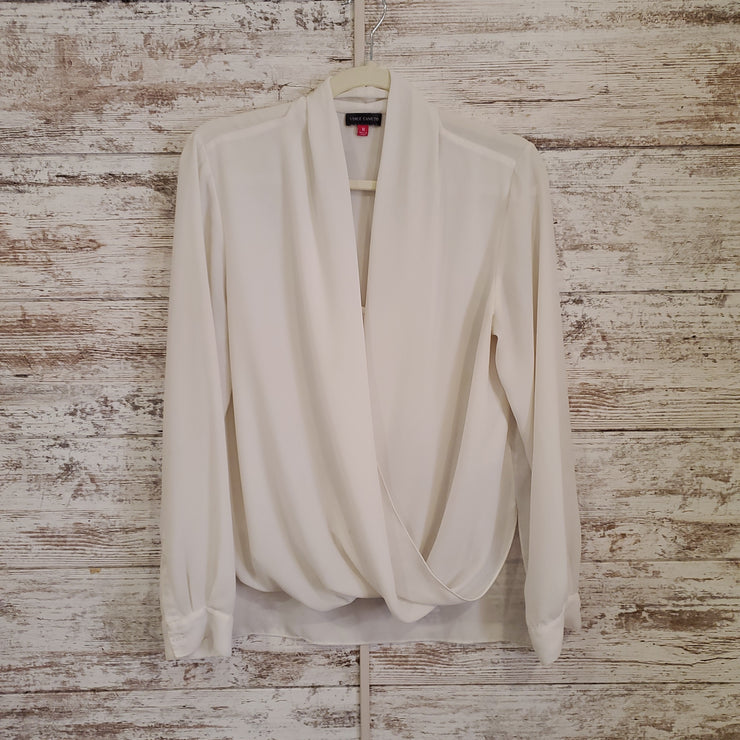 WHITE SHEER LONG SLEEVE TOP