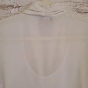 WHITE SHEER LONG SLEEVE TOP