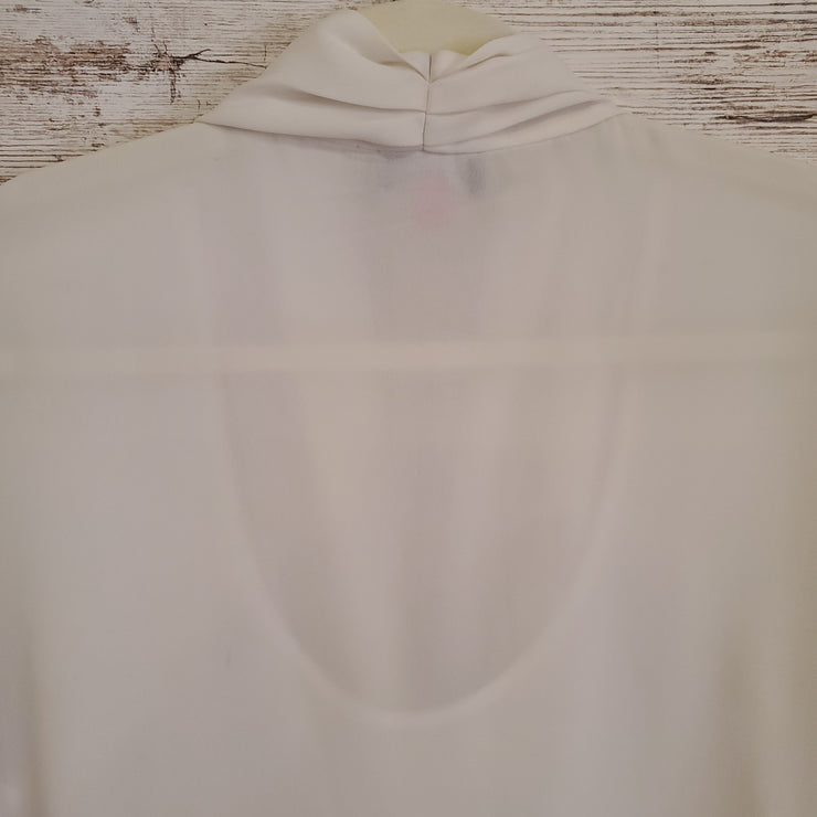 WHITE SHEER LONG SLEEVE TOP