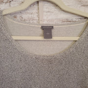 SILVER SPARKLY SHORT SLEEVE