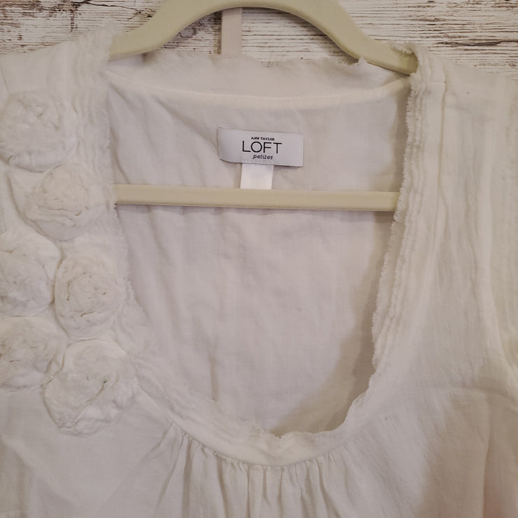 WHITE 100% COTTON SLEEVELSS