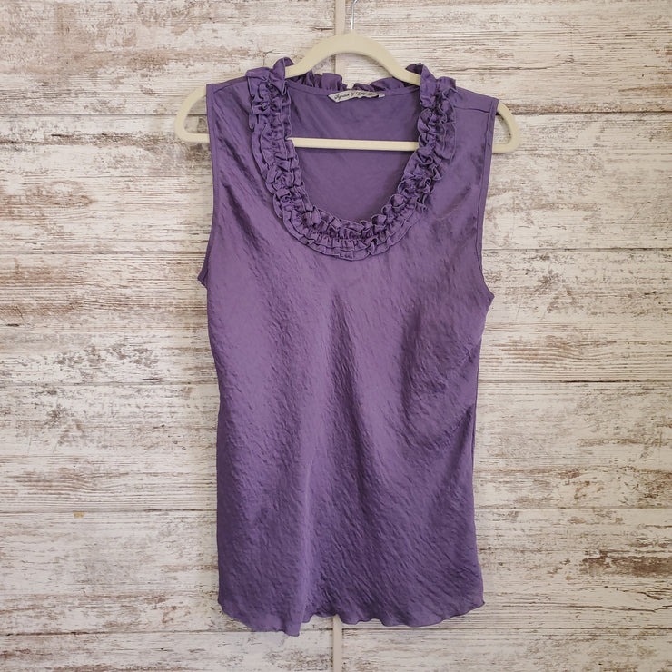 PURPLE SLEEVELESS TOP