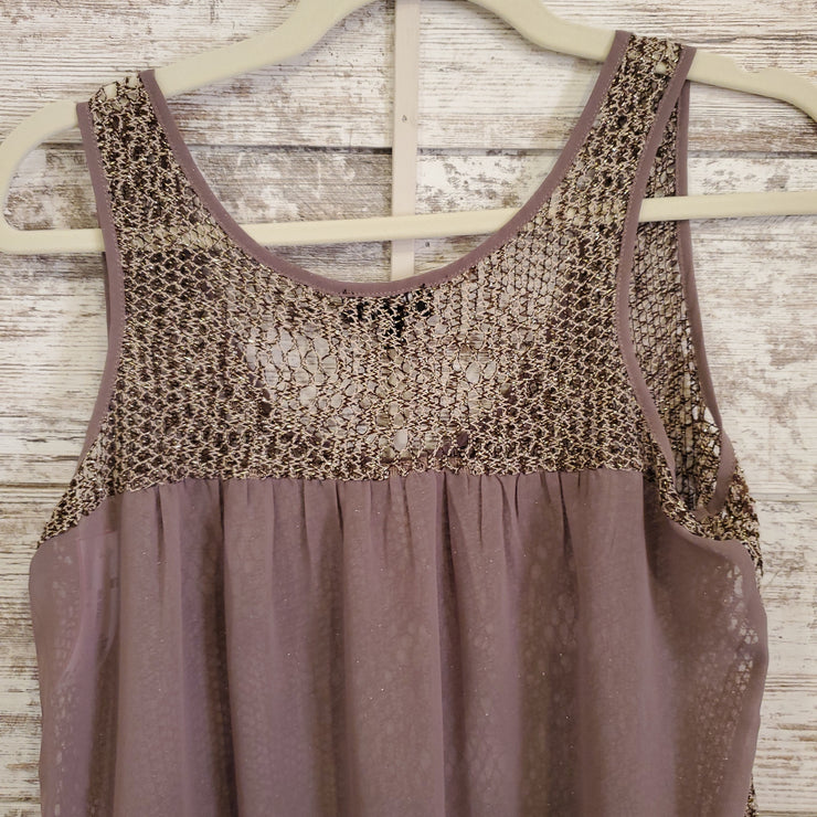 TAN SLEEVELESS TOP