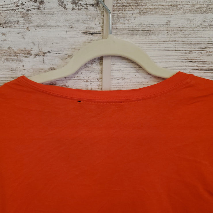 ORANGE/GOLD SHORT SLEEVE TOP