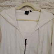 WHITE ZIP UP TUNIC/JACKET