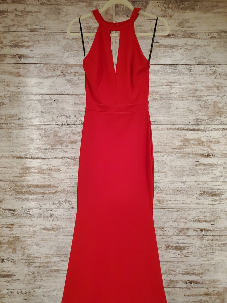 RED LONG EVENING GOWN