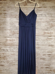 NAVY LONG EVENING GOWN