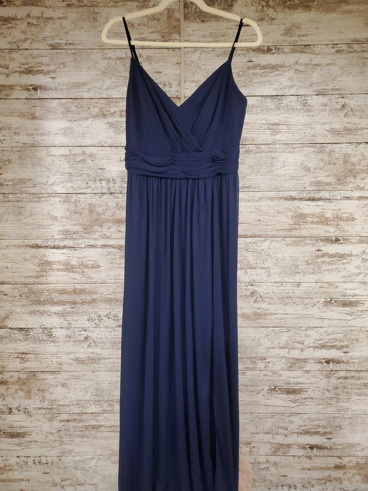 NAVY LONG EVENING GOWN