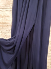 NAVY LONG EVENING GOWN