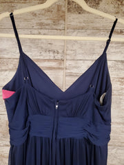NAVY LONG EVENING GOWN
