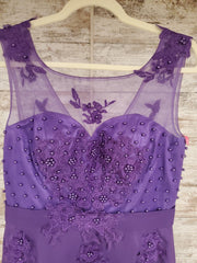 PURPLE LONG EVENING GOWN