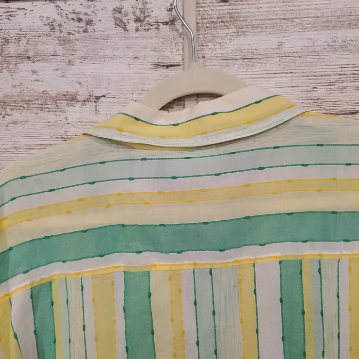 GREEN/YELLOW STRIPED SHIRT