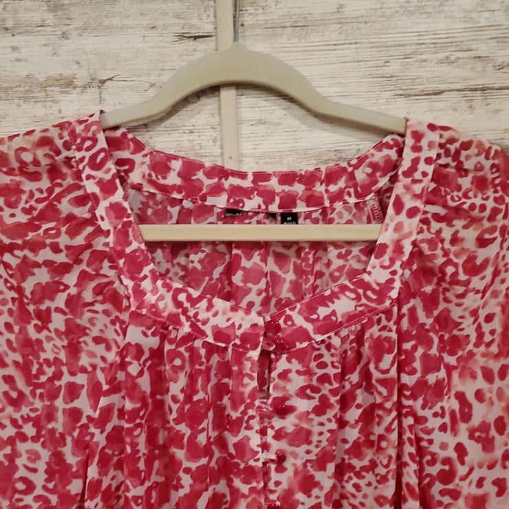 PINK/WHITE SHEER TOP