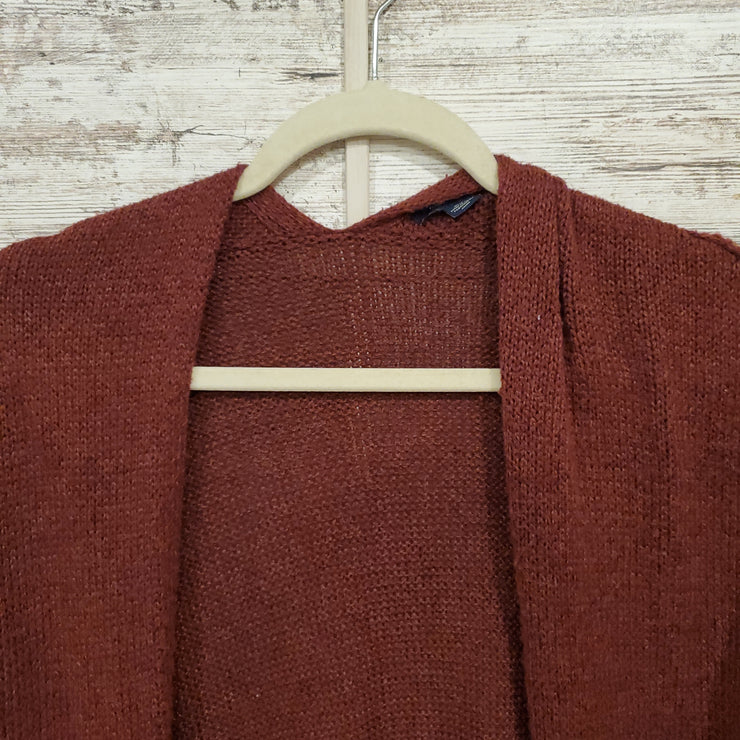 BURGUNDY LONG CARDIGAN