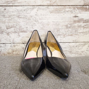 BLACK PATENT LEATHER HEELS