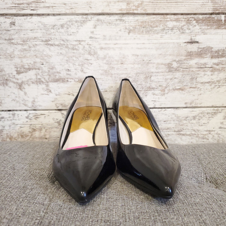 BLACK PATENT LEATHER HEELS