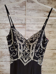 BLACK LONG EVENING GOWN