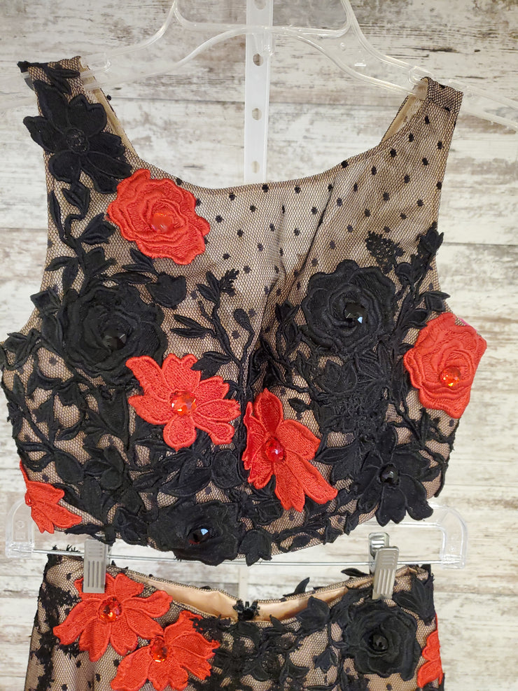 BLACK/TAN MERMAID 2 PC. SET