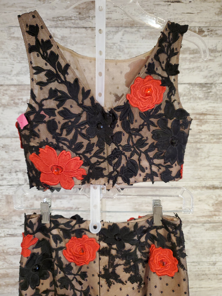 BLACK/TAN MERMAID 2 PC. SET