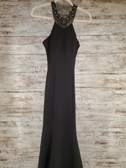 BLACK LONG EVENING GOWN