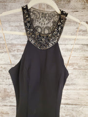 BLACK LONG EVENING GOWN