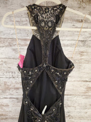 BLACK LONG EVENING GOWN