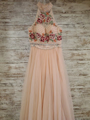 PINK 2 PC. A LINE GOWN SET