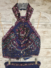 NAVY 2 PC. LONG DRESS SET